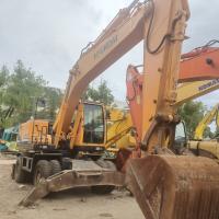 Excavadora de rodas Hyundai R210w-9 de 22 toneladas equipada com motor Cummins B7