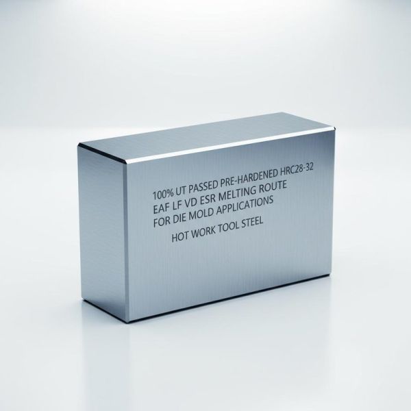 Hot Work Tool Steel with 100% UT Passed Pre-Hardened HRC28-32 and EAF LF VD ESR Melting Route for Die Mold Applications