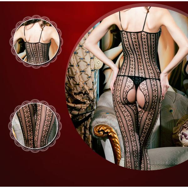 Cross the back sexy net yarn harness pajamas,night dress suit