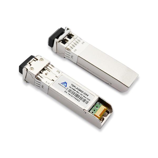 Hot Pluggable 40km 10G SFP+ DWDM , 10G DWDM SFP Dual LC Connector SMF