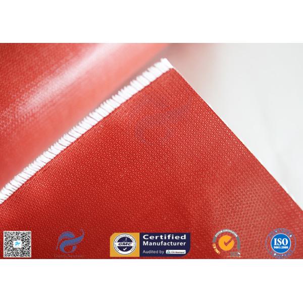 80g escogen la fibra inflamable cubierta silicón lateral del E-vidrio del color rojo de la tela de la fibra de vidrio