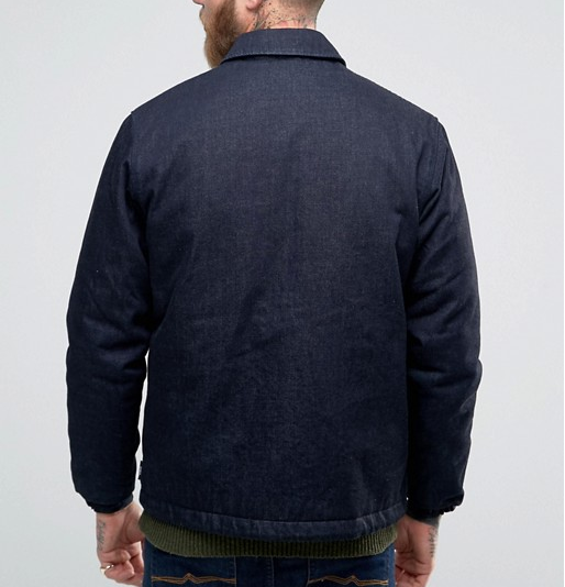 100% Cotton Denim Mens Flight Jacket With Custom Logo Autumn Season