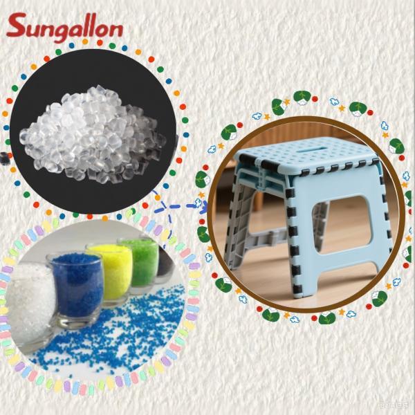 Materia prima de TPE para taburete pequeño plegable duradero y amortiguador de golpes, gránulos de TPE no tóxicos e inodoros