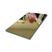 Plaque en acier inoxydable finition miroir poli de qualité supérieure personnaliser la taille