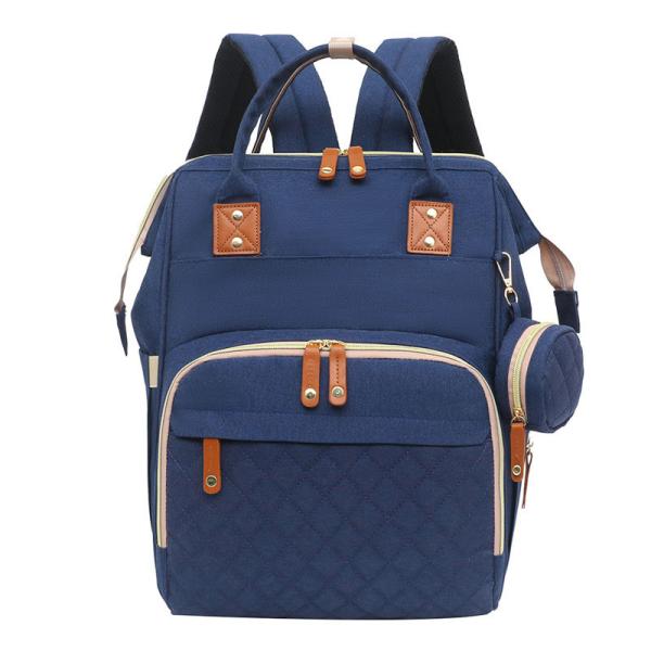 Customized Logo Mummy Baby Bag Diaper Backpack With Travel Bassinet And Changing Station
