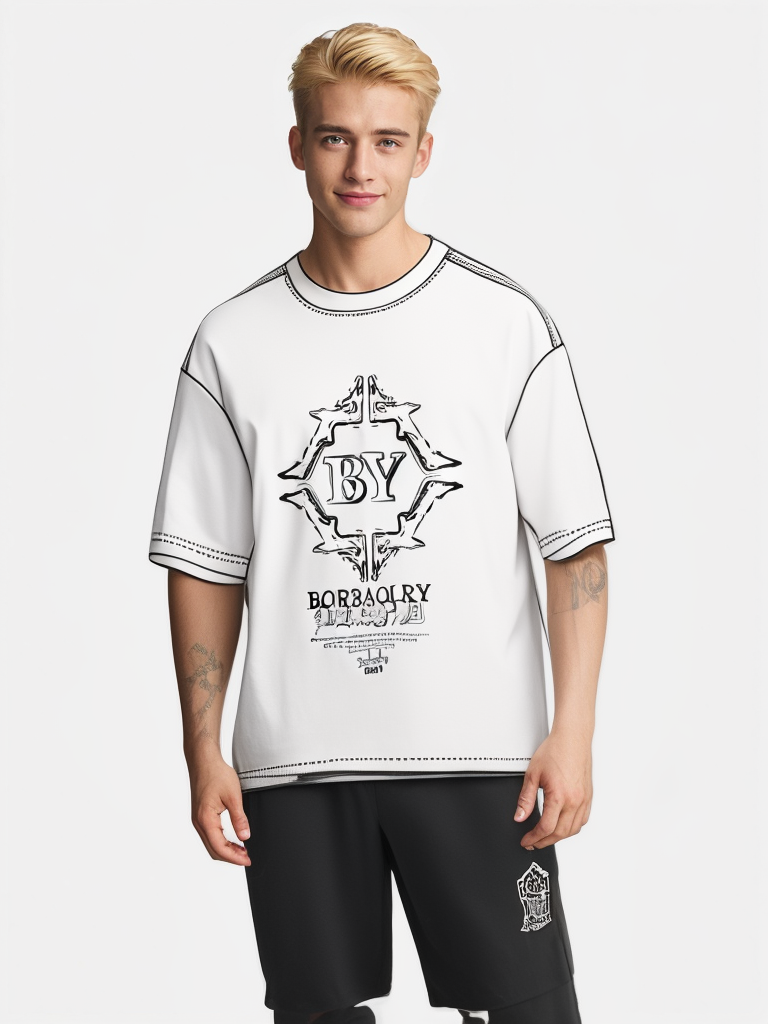 Quality Certification Spring Summer New American Retro Collection Heavy Casual Printed T-Shirt