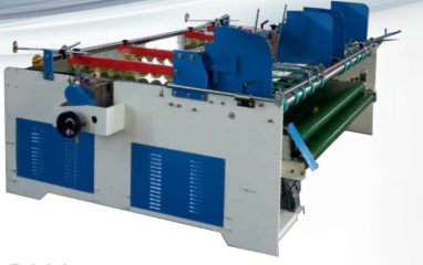 машина Gluer коробки Semi автоматической машины Gluer папки 3.2kw рифленая