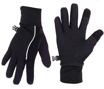 Black Outdoor Sport Gloves Camping Driving Touch Screen Warm Lining