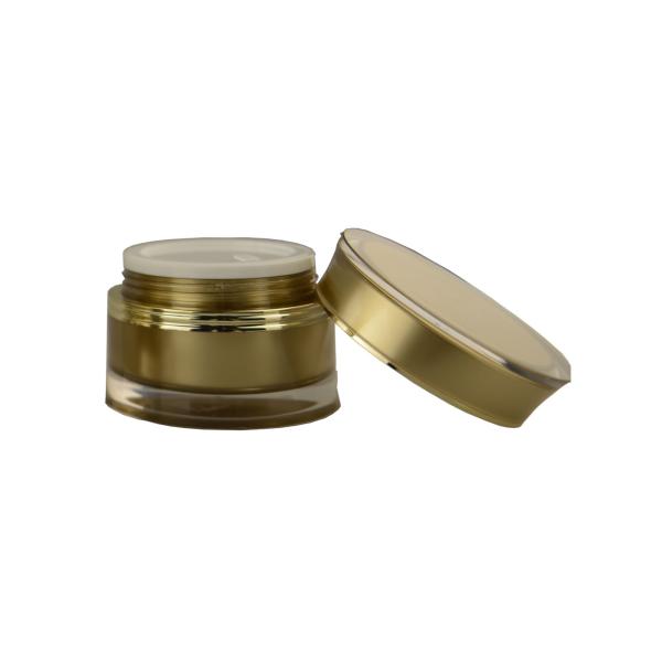 Frascos cosméticos plásticos da cintura dobro da parede com volume médio 30g/50g