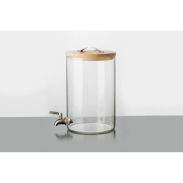 Party 8L 2 Gallon Drink Dispenser Borosilicate Glass Beverage Dispenser With Stand