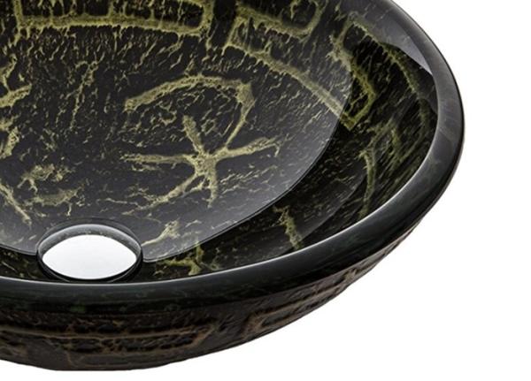 Olive Ancient Bathroom Vessel Sinks , Bathroom Trough Sink With Pop - Up Drain