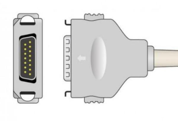TPU Compatible EKG Cable Fukuda Denshi Direct Connect Length 3.5m