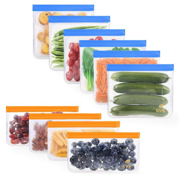 Leakproof PEVA k Packaging Bag Foldable For Fruit 28*27*5cm