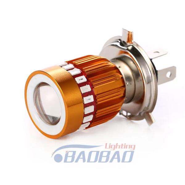 H4 BA20D RGB High Quality Motorcycle LED Fog Light Mini Driving Lights Headlight Bulb 10w Motorcycle for Motor Car Accessories
