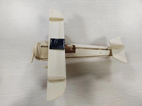 Natural Wood Airplane Kids Toys Solar Educational Toys Juguetes