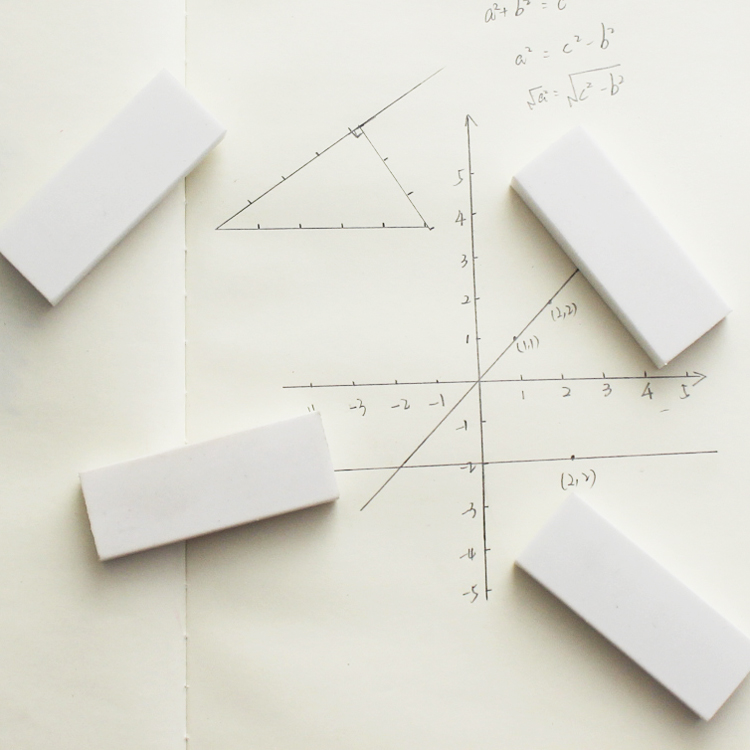 Wholesale high quality cheap price office white rubber eraser
