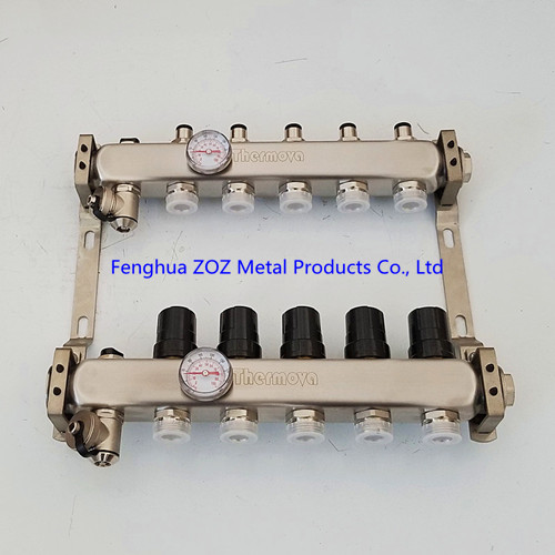 Stainless Steel Hydronic Pex Radiant Heating Manifolds