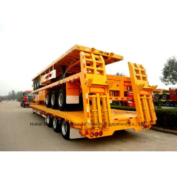 Folding Gooseneck Lowboy Trailer 100 Ton For Crane Excavator Tractor Transportation