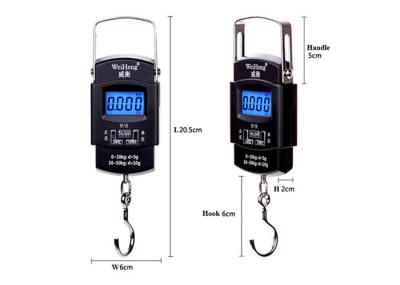 Flexible Handle Hanging Gram Scale , Blue Backlit Hanging Weight Scale