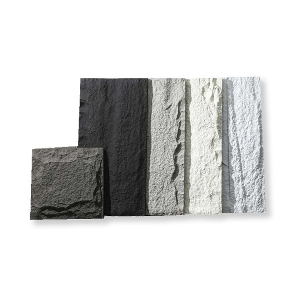 Modern PU Stone Mushroom Texture Polyurethane Wall Panel Easy Install For Exterior Cladding