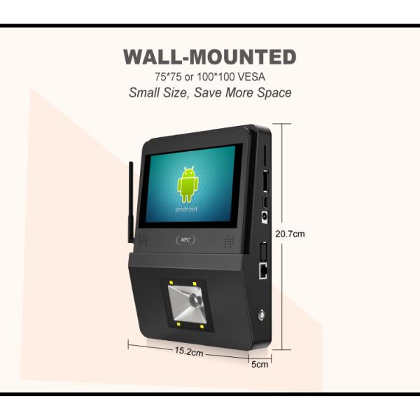 Customized Logo Supermarket Checker 5inch Android OS POE Touch Screen Self-Checking Kiosk