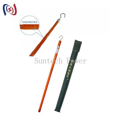 Outils de cordonnage de lignes de transmission à tige télescopique de mesure de hauteur