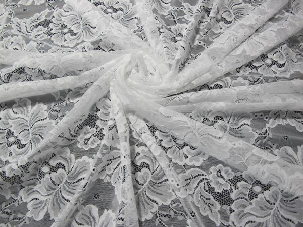 Custom Digital Nylon Embroidery Lace Fabric Flower Design For Dressmaking