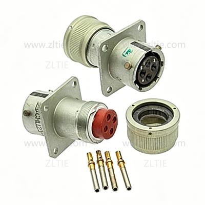 ZH23 Series Shell Size 14 4 Pin Female Socket with Simple Tail Attachment – СН