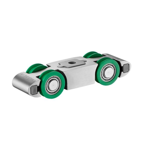 Stainless Steel Grooved Silent Sliding Door Roller 5mm Width For Shower Door