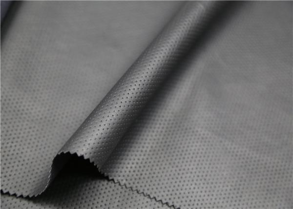 Black Half Punched Punched Leather 0.65 Mm For Garment Bags Shoes Anti - Aging
