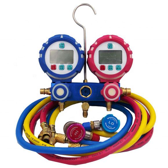 Refrigerant Vacuum Pressure Gauge Brass Digital With LCD Display