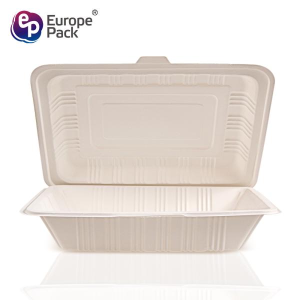 600ml biodegradable take away lunch box plastic fast food packaging containers