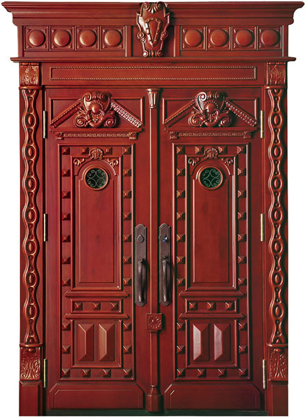 steel wood security armored door