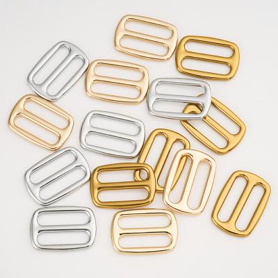 Adjustable Metal Slider for Handbag Hardware Supplies 9 Colors Triglide Buckle Slides