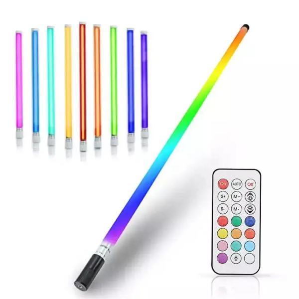 No UV RGBW LED Tube Light with Milky and Clear Cover, No IR Light Radiation, with US Plug and Remote Control