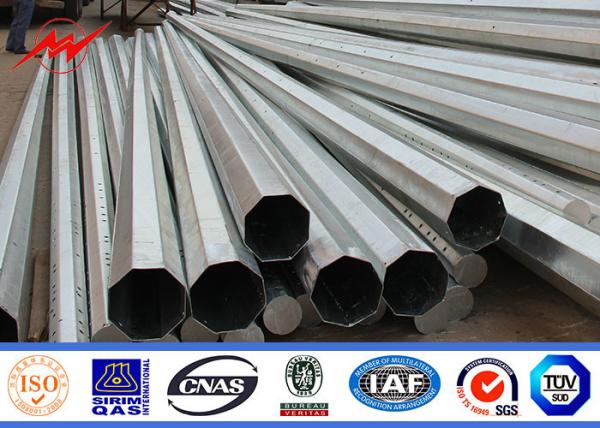 25FT 2.5mm Thickenss Hot Dip Galvanized Steel Pole Philippines NEA Standard