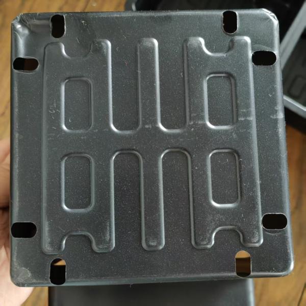 PS Nursery Seedling Tray Microgreen Agriculture Plastic Seedling Trays 8 Cell Black Agriculture Vegetable Tray