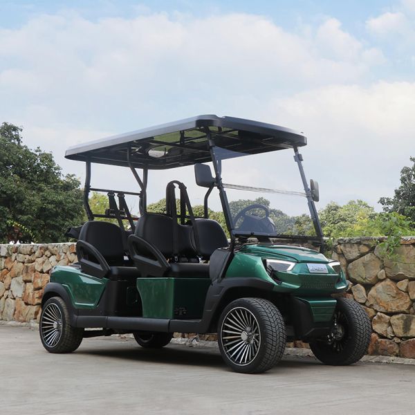 Electric Golf Carts Designed with Comfortable Seating for Four People