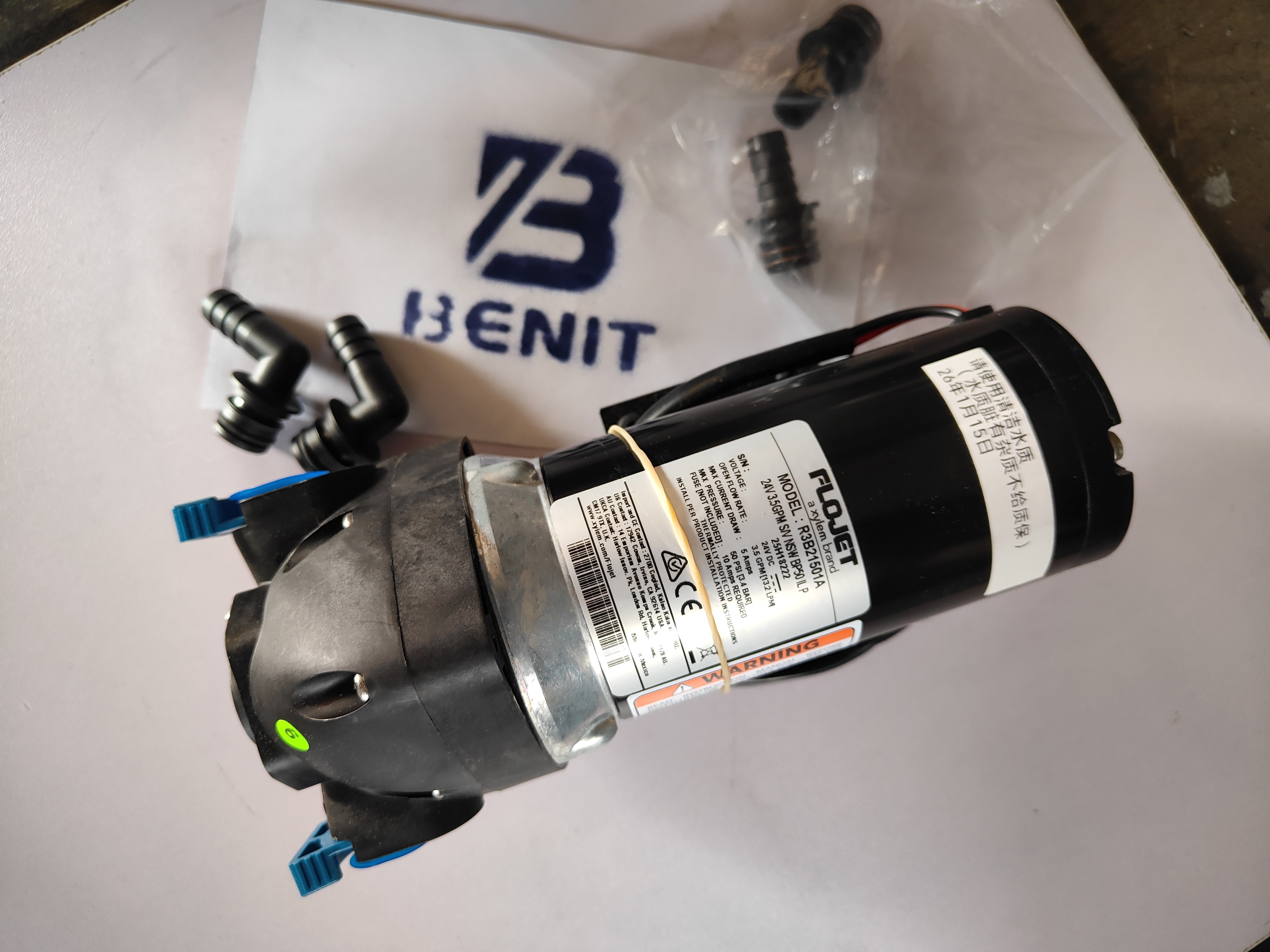Road Roller FOJET R3B21507B Water PUMP  24V  2276394 for  Road Roller  Spray System