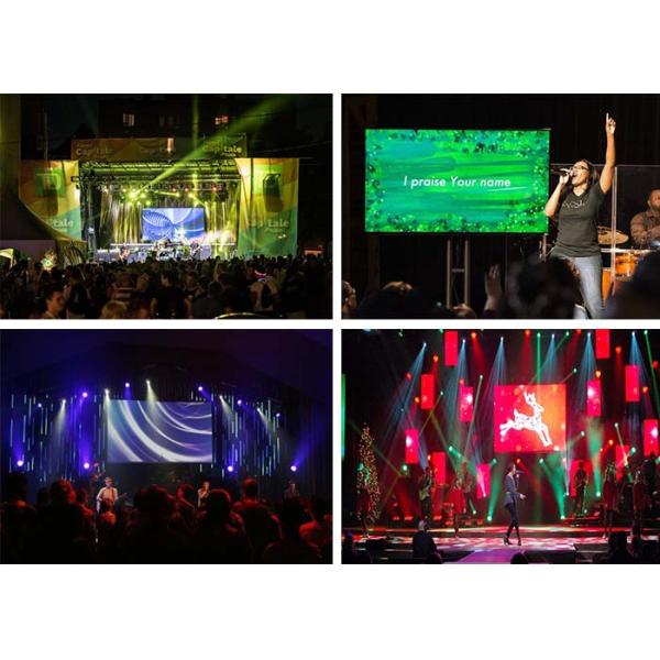 Stage Hire Indoor LED Display Screen 3840Hz Audio Visual LED Wall with CE