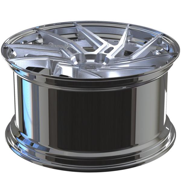 Center Spoke Barrel 2 PC Forged Wheels Brushed Polished For BMW Audi Porsche