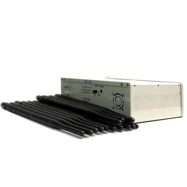 12 jammer Lojack do telefone celular das faixas 3G 4G 5G de controle remoto todo o jammer do sinal das faixas