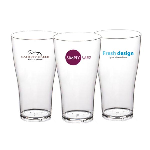 High Durable Acrylic Beer Glasses Food Grade Plastic Pint Beer Glass