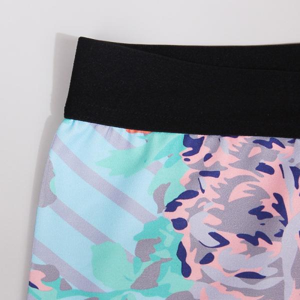 CPG Global Women's Gyg Legging Sport Running Pants Yoga  Floral Blue Print  High Quality HK17