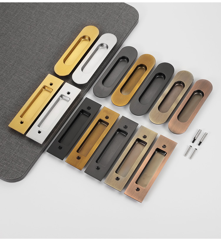 Hot Sale Solid Stainless Steel Concealed Sliding Door Handle Modern Design Durable Eco-Friendly Kitchen Entry Cabinet Dresser