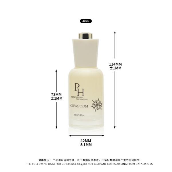 OEM ODM Hair Oil Serum Bottle With Glass Dropper 30ml 1oz Cosmetic Packaging Container