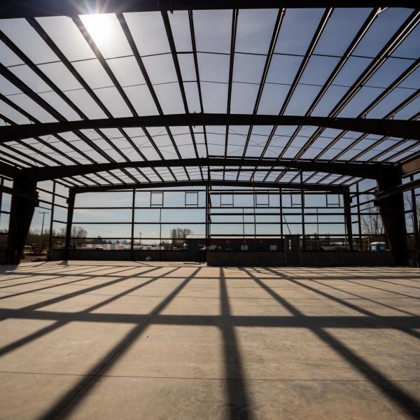 Prefab Steel Structure Car Showroom Fire Resistant With Easy Installation