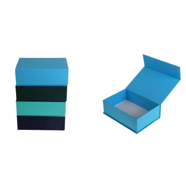300gsm C1S Paper Gift Packing Box UV Printing Collapsible Magnetic SGS 500pcs
