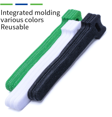 Best Quality Reusable Hook Loop Cable Tie Custom Length logo Cable Ties Hook and Loop Cable Ties