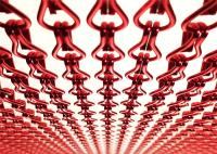 Acier décoratif rouge Mesh Curtain de Hang Chain Strip 0.85kg de restaurants